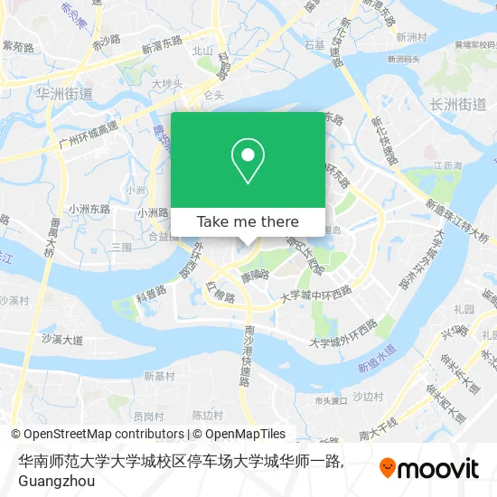 华南师范大学大学城校区停车场大学城华师一路 map