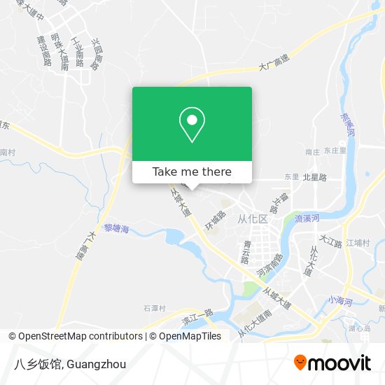 八乡饭馆 map