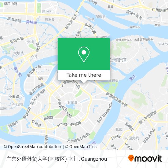 广东外语外贸大学(南校区)-南门 map