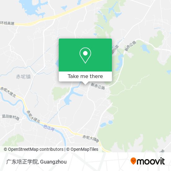 广东培正学院 map