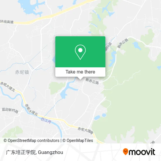 广东培正学院 map