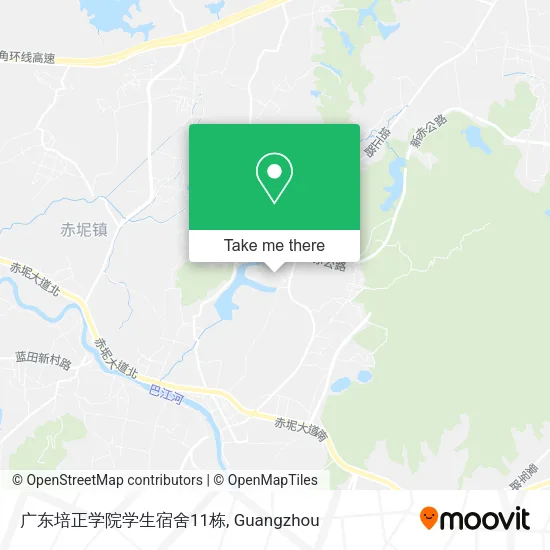 广东培正学院学生宿舍11栋 map