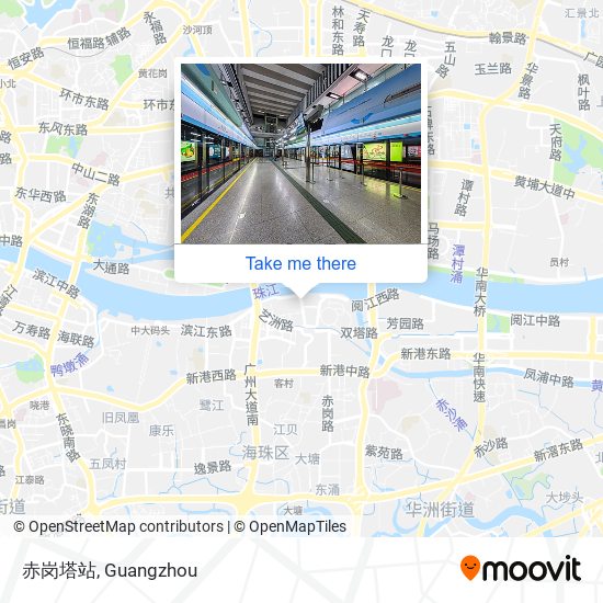 赤岗塔站 map