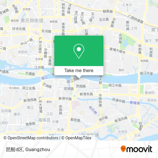 琶醒d区 map