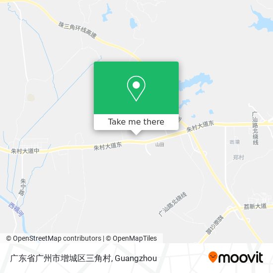 广东省广州市增城区三角村 map