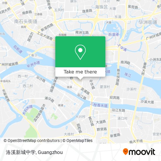 洛溪新城中学 map