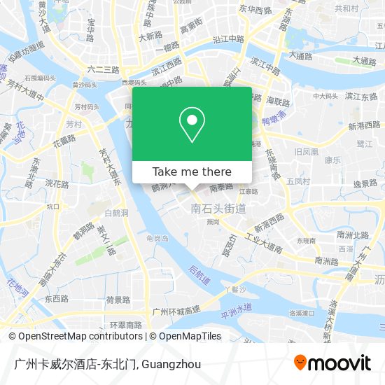 广州卡威尔酒店-东北门 map