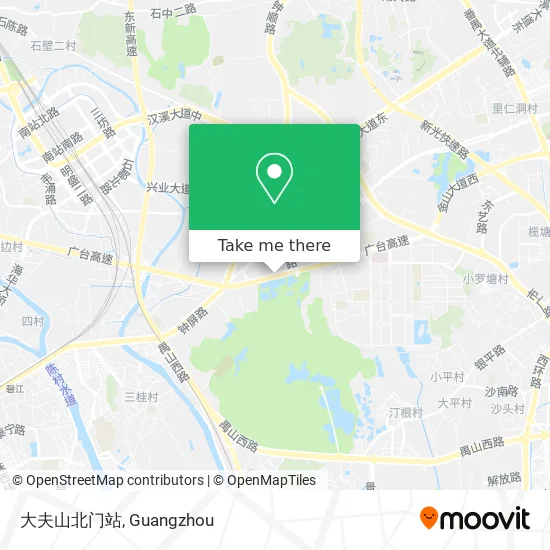 大夫山北门站 map