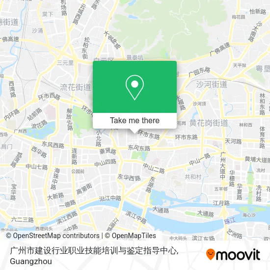 广州市建设行业职业技能培训与鉴定指导中心 map