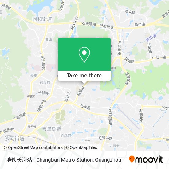 地铁长湴站 - Changban Metro Station map