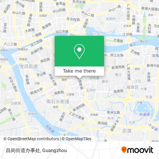 昌岗街道办事处 map