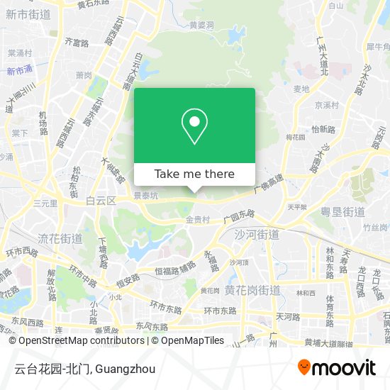 云台花园-北门 map