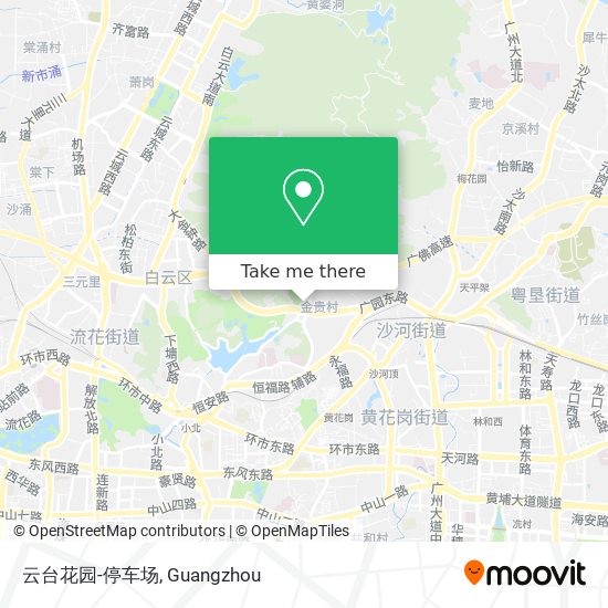 云台花园-停车场 map