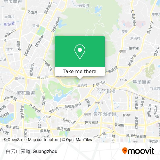 白云山索道 map
