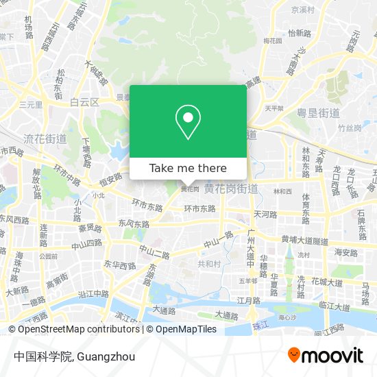 中国科学院 map