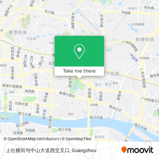 上社横街与中山大道西交叉口 map