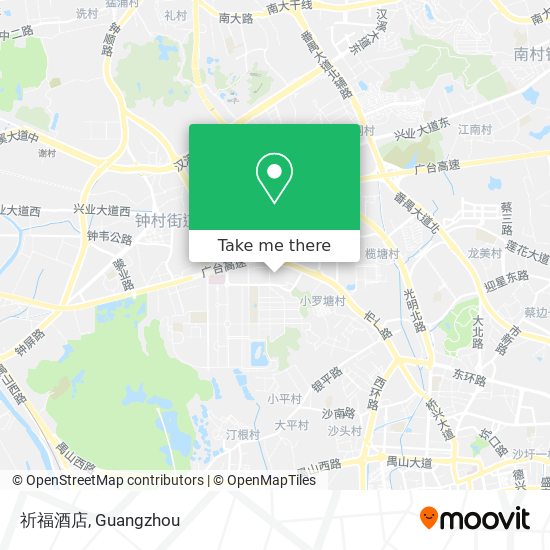 祈福酒店 map