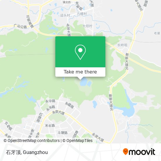 石牙顶 map