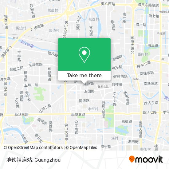 地铁祖庙站 map