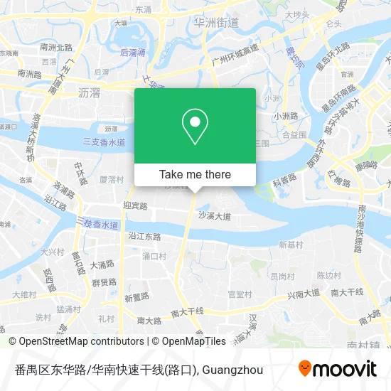 番禺区东华路/华南快速干线(路口) map