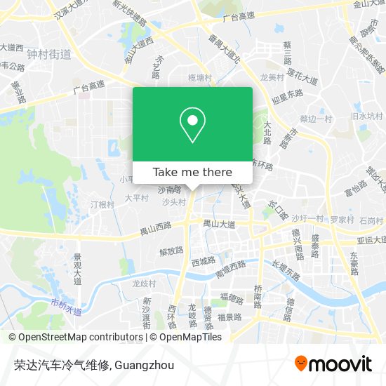 荣达汽车冷气维修 map