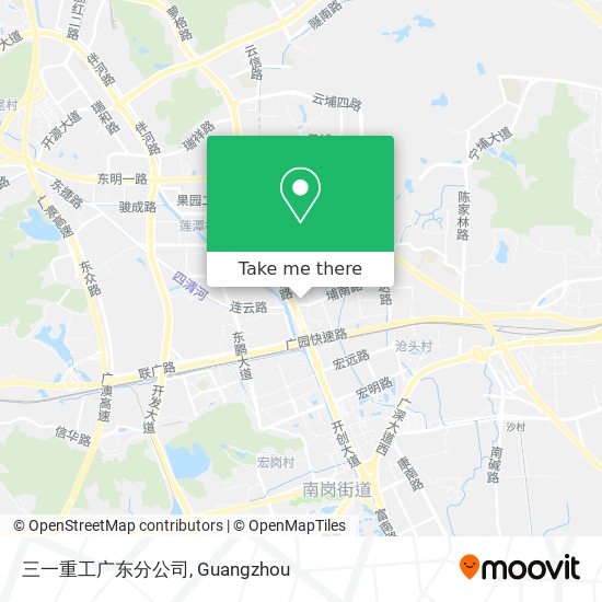 三一重工广东分公司 map
