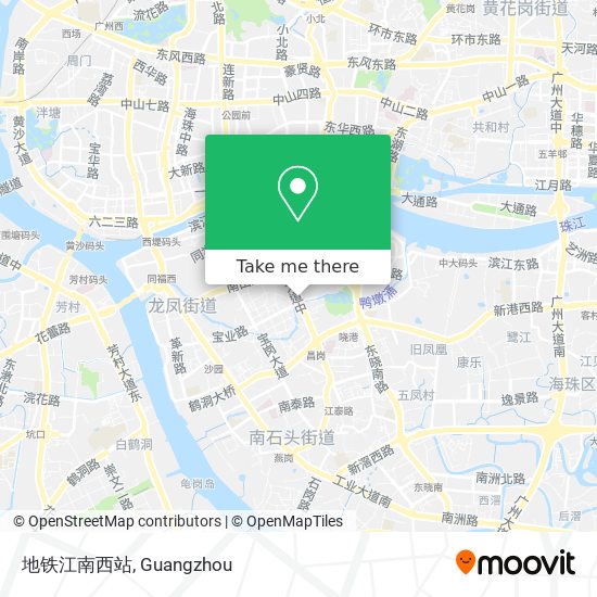 地铁江南西站 map