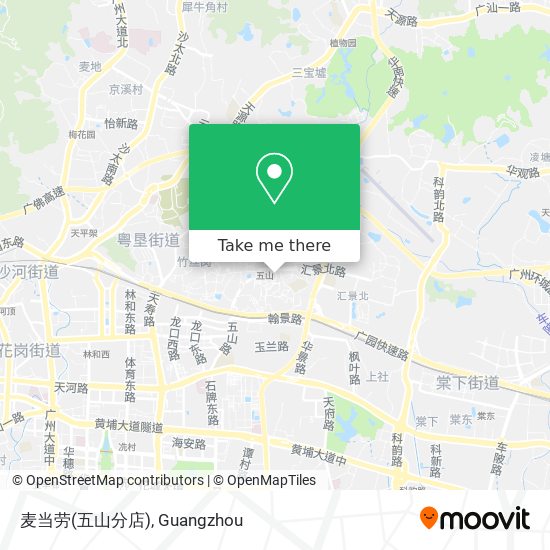 麦当劳(五山分店) map