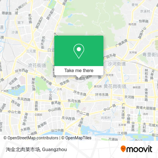 淘金北肉菜市场 map