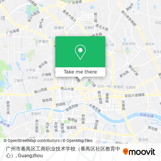 广州市番禺区工商职业技术学校（番禺区社区教育中心） map