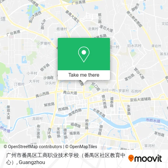 广州市番禺区工商职业技术学校（番禺区社区教育中心） map