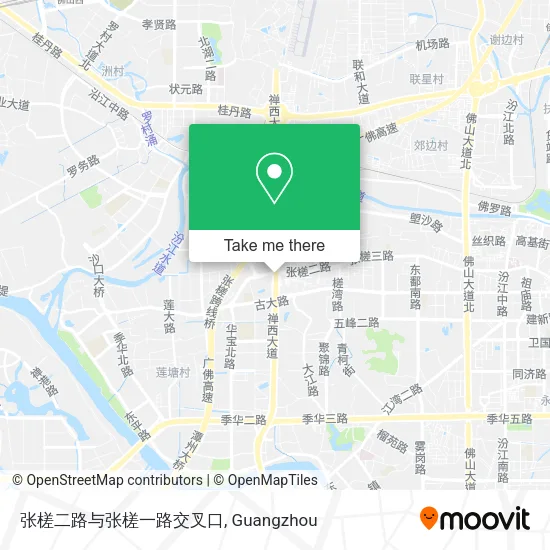 张槎二路与张槎一路交叉口 map