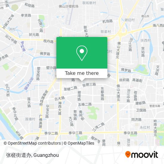 张槎街道办 map