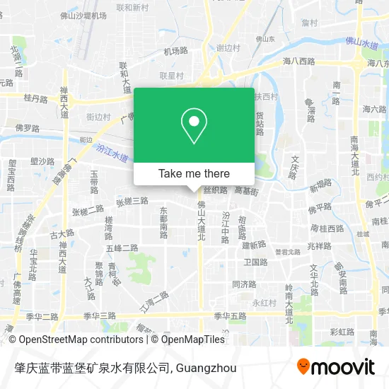 肇庆蓝带蓝堡矿泉水有限公司 map