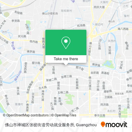 佛山市禅城区张槎街道劳动就业服务所 map