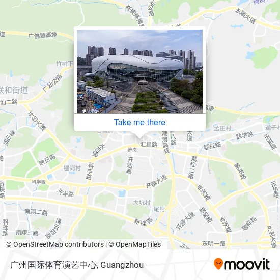 广州国际体育演艺中心 map
