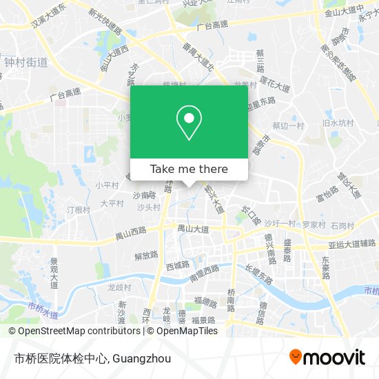 市桥医院体检中心 map