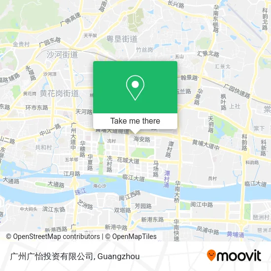 广州广怡投资有限公司 map