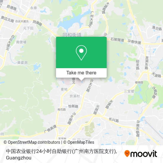 中国农业银行24小时自助银行(广州南方医院支行) map