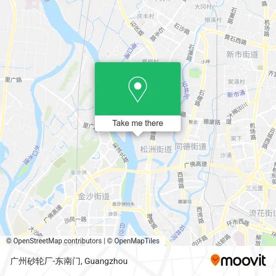 广州砂轮厂-东南门 map