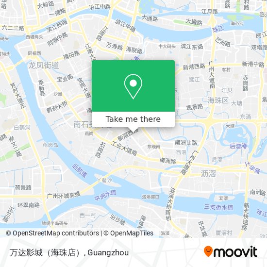 万达影城（海珠店） map