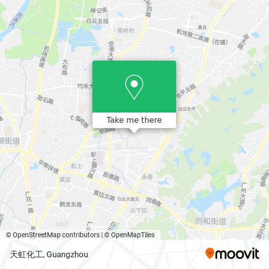 天虹化工 map