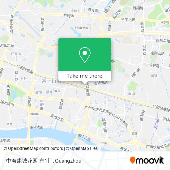 中海康城花园-东1门 map