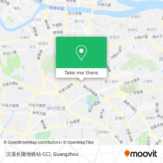 汉溪长隆地铁站-C口 map
