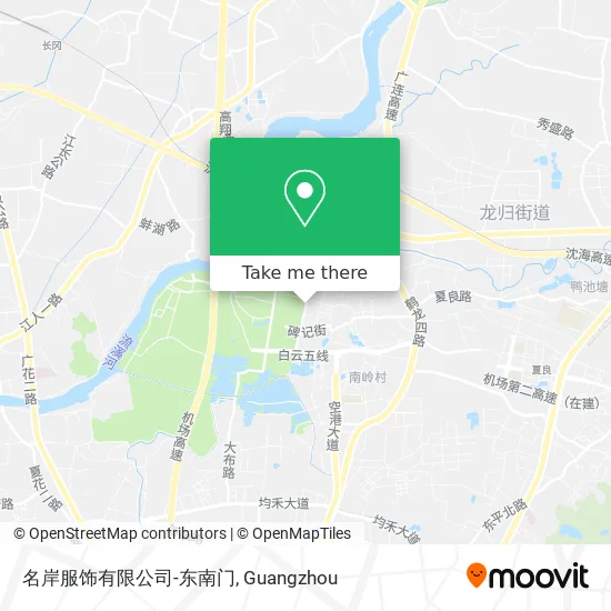 名岸服饰有限公司-东南门 map