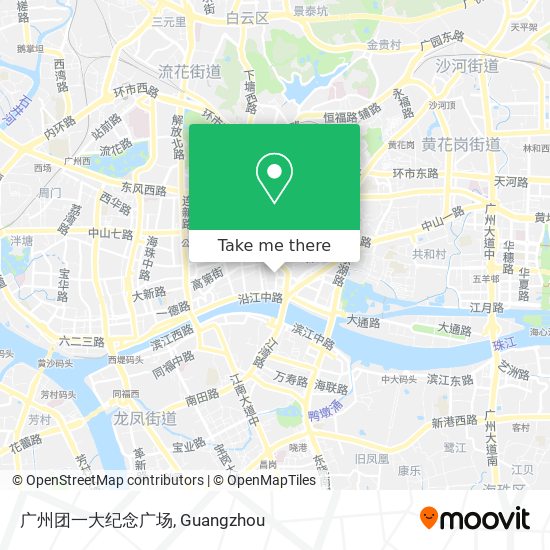 广州团一大纪念广场 map