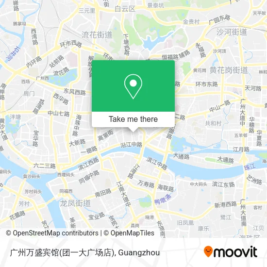 广州万盛宾馆(团一大广场店) map
