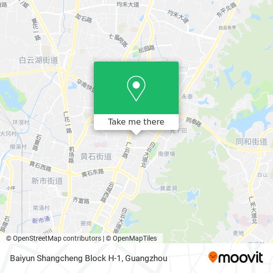 Baiyun Shangcheng Block H-1 map