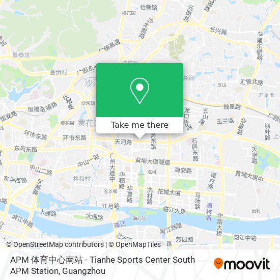 APM 体育中心南站 - Tianhe Sports Center South APM Station map
