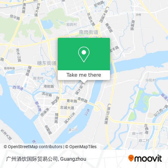 广州酒饮国际贸易公司 map